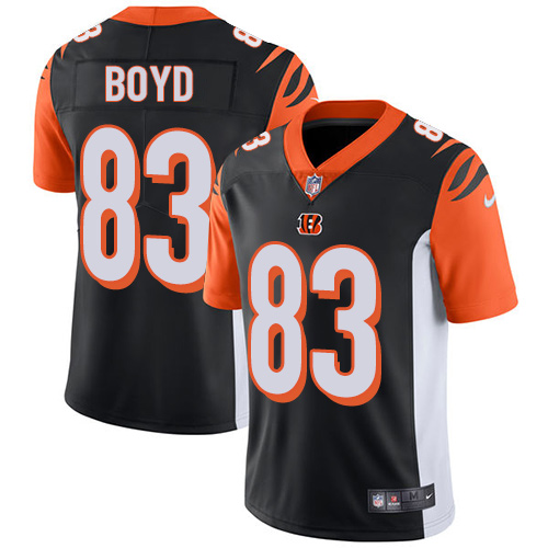 2019 men Cincinnati Bengals #83 Boyd black Nike Vapor Untouchable Limited NFL Jersey